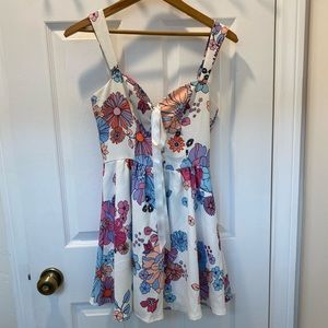 Dollskill corset floral mini dress